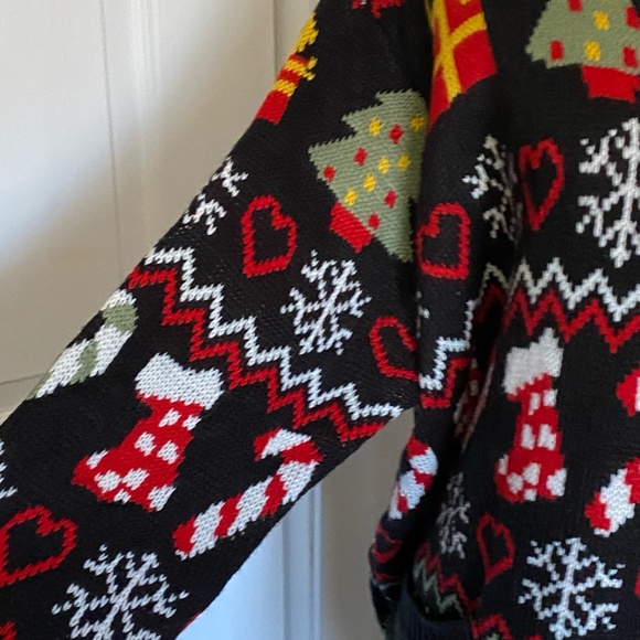 Original Goods For Girls and Perfect Life Holiday Festive Button Cardigan- Sz-XL - Picture 4 of 16